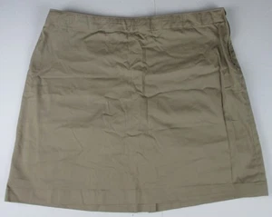 Lands End khaki Schuluniform Mischung Chino Skort Mädchen 16+ Plus *GC* - Bild 1 von 4