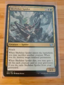 MTG Skyfisher Spider 221 The Brothers' War M/NM Free UK P&P - Bild 1 von 2