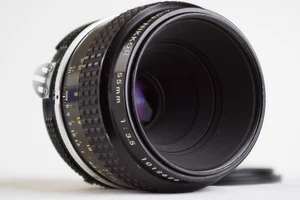 Nikon F Micro Nikkor Ai 55mm f:3.5 Macro lens with M2 tube, used F mount - Picture 1 of 4