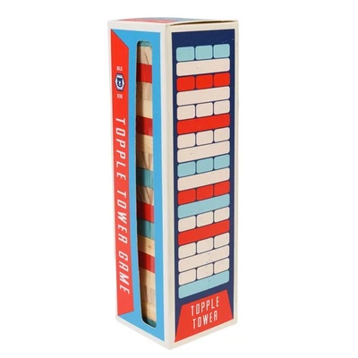 Rex London Mini Stapelturm aus Holz in 3 Farben: Wackelturm, Steckturm, Holzbaus - Bild 1 von 3