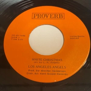 LOS ANGELES ANGELS - White Christmas / Silent Night 45 - Black Gospel Soul - Picture 1 of 2