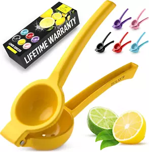 Premium Lemon Squeezer Heavy Duty Metal Handheld Citrus Juicer for Lemons & Lime - Picture 1 of 11