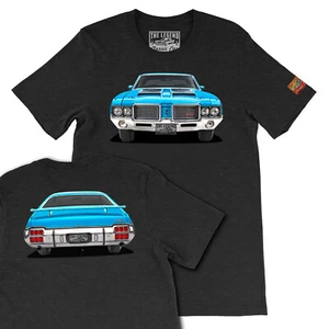 1972 Olds 442 Cutlass The Legend Classic Car, Geschenk Herren T-Shirts Made in USA - Bild 1 von 5
