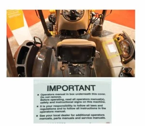 Set of 3 CNH 144193A3 Operator Control Panel Sticker Decal for Case 580N Loader - Picture 1 of 5