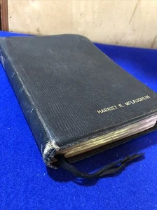 Vintage Oxford KJV Bible Black Natural Morocco Leather - Picture 1 of 10