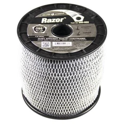 Silver Trimmer Line .095" 3 lb Spool 656' Length Quiet Efficient Gray Twist - Image 1 of 2