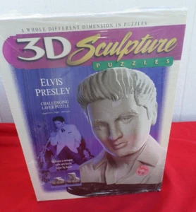 Elvis Presley 3D Sculpture Challenging Layer Puzzle Milton Bradley - Picture 1 of 7