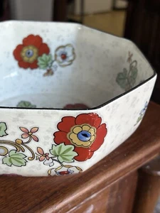Vintage Octagonal Crown Ducal Porcelain Serving Bowl 1920s - Picture 1 of 10