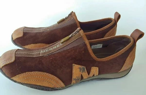 Merrell BARRADO Coffee Bean scarpe comode da donna in pelle scamosciata marrone misura 9,5 - Foto 1 di 12