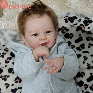 21in Reborn Baby Realistic Dolls Toddler Boy Soft Touch Body Silicone Vinyl Doll - Picture 1 of 6