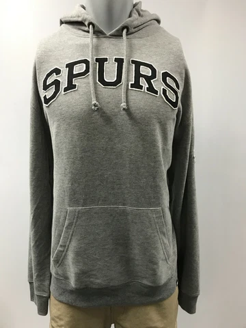 San Antonio Spurs Men's Hoodie Sweatshirt Size XL, 2XL, '47 Brand Striker Gray Cover