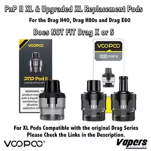 Voopoo PnP 2 Replacement Pods 2ml and XL Upgraded - Picture 1 of 7