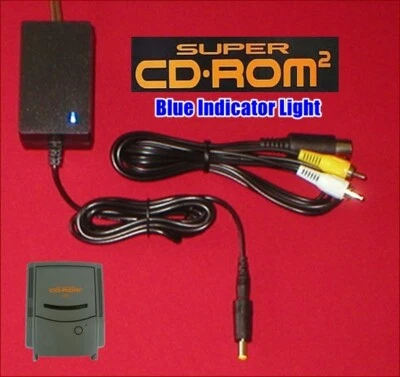 12V AC Adapter W/LED & AV Cable for the Japanese PC Engine Super CD-ROM2 NEW - Image 1 of 3