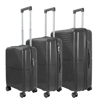 Koffer Hartschalenkoffer grau Kofferset Reisekoffer Größe M/L/XL oder in Set - Bild 1 von 4