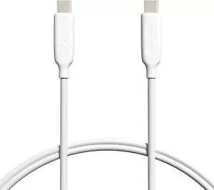 (3) Amazon Basics Fast Charging 60W USB-C3.1 Gen2 to USB-C Cable 3' White $28.17 - Picture 1 of 4