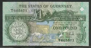 Guernsey P-52c 1 Pound 1991- Unc - Picture 1 of 1