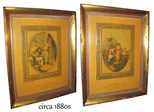 Hand Colored Gravure c1880 W Hamilton F Bartolozzi 19th Century ART - Picture 1 of 8