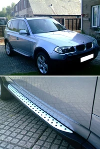 COPPIA PEDANE LATERALI SOTTO PORTA ANTISCIVOLO PER BMW X3 E83 2004-2010 - Foto 1 di 11