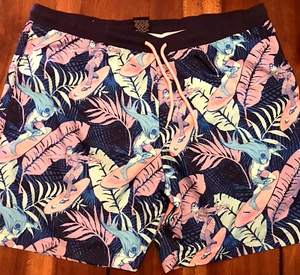 Batman and Joker Surfing Print Men's XL Elastic Waist Surf Swim Shorts NWT - Picture 1 of 4
