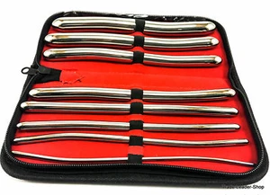 8 Dilator set Uterine Urethral plugs Hegar Gynecology Bougie with pouch Vaginal - Picture 1 of 2