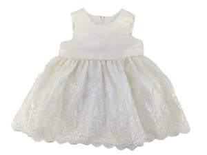 American Princess Ivory Formal Special Occassion Dress Baby Girl Size 9 Months - Picture 1 of 13