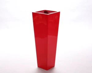 Elegant Einrichten | Pflanzkübel | Fiberglas | säule | konisch | 38x38x100cm | h - Bild 1 von 7
