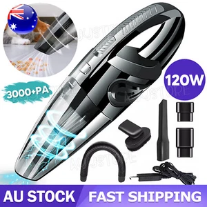 Car Vacuum Cleaner Handheld 12V 120W Cordless Rechargeable Portable Home OZ - Picture 1 of 10