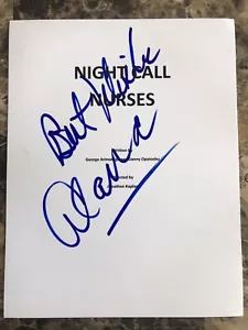 Autógrafo de portada de guión de película de enfermeras de llamada nocturna firmado por Alana Stewart - Imagen 1 de 1