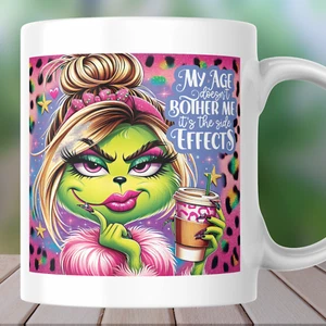 Grumpy Grinch Lady 11oz Ceramic Coffee/Tea mug. A gift for any Occasion - Picture 1 of 1