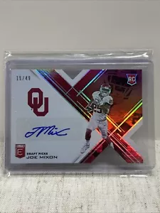 2017 Panini Elite Draft Picks Status Red Die-Cut /49 Joe Mixon Rookie Auto RC - Foto 1 di 5