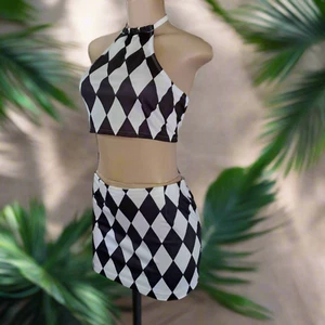 Supporto Harlequin top e mini gonna - Foto 1 di 3