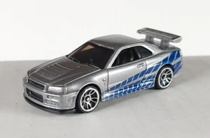 Hot Wheels loose Nissan Skyline GT-R R34 silver Fast & Furious 5 pack exclusive - Picture 1 of 2