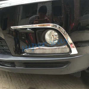 For Toyota Kluger 2014-2016 Chrome Front Fog Light Lamp Brow Strips Cover Trims - Picture 1 of 7