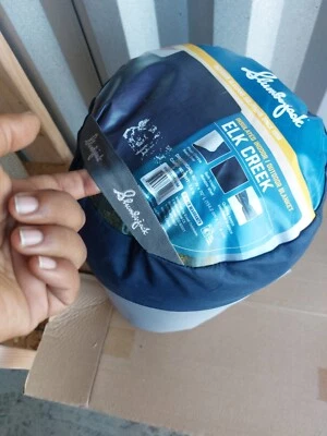 Saco de dormir SLUMBERJACK-35" x 88" tamanho grande Shadow Mountain 30 graus com capuz - Imagem 1 de 2