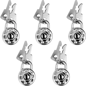 5 Pack Diary Padlock, Mini Locks with Keys, Tiny Luggage Locks for Travel-- - Picture 1 of 7