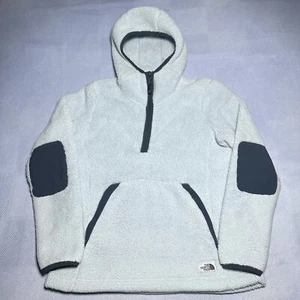 The North Face Campshire Sherpa hell babyblau 1/4-Reißverschluss Hoodie Damen Medium - Bild 1 von 15