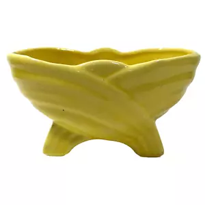Vaso MCM smaltato giallo limone fioriera ceramica moderna vintage metà secolo retrò - Foto 1 di 9