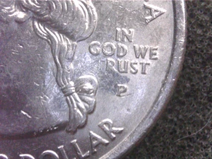 2005 P Kansas State Quarter "In God We Rust" Error Coin - Picture 1 of 3