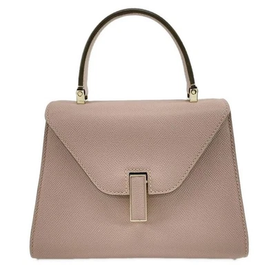 Auténtico bolso de mano Valextra Mini Iside de cuero de becerro suave rosa en polvo Foto 1 de 4