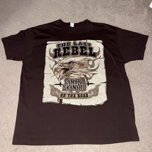 Camisa de gira de conciertos Lynyrd Skynyrd 2006 "The Last Rebel on the Road" talla XL - Imagen 1 de 5