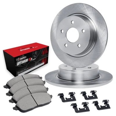 For Kia Rondo 2007-2012 R1 Concepts WFUH1-21071 Rear Brake Kit w Optimum Pads - Image 1 of 3