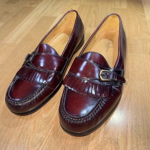 Zapatos de vestir mocasines con correa de monje Cole Haan City para hombre talla 11,5 D cuero borgoña - Imagen 1 de 9