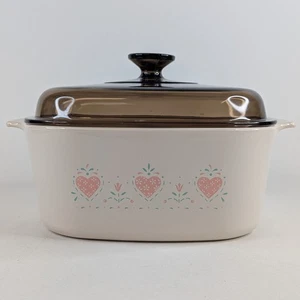 Corning Ware A-5-B Forever Yours 5L Casserole Dish w/ Amber Glass Lid - Vintage - Picture 1 of 9