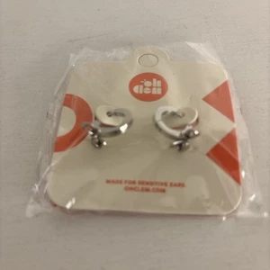 Pendientes Cinta Plata Oh Clem Nuevos - Imagen 1 de 3