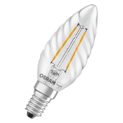 OSRAM LED-Lampe Star Kerze Spiral BW25 Filament, 2700 K warmweiß, 1,8 W, E14, - Bild 1 von 4