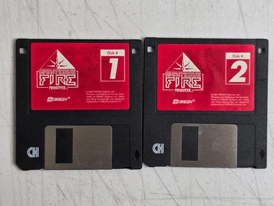 Wing Commander Privateer Righteous Fire Floppy Disks 1994 ORIGIN Set of 2 Vtg PC - Image 1 of 4