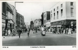 REAL PHOTO POSTCARD OF FISHERGATE, PRESTON, LANCASHIRE BY FRITH #PSTN80 - Picture 1 of 2