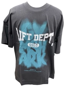 Men’s GYMSHARK Lifting Dept Graffiti Oversized Fit Grey Size Medium NWT - Picture 1 of 6