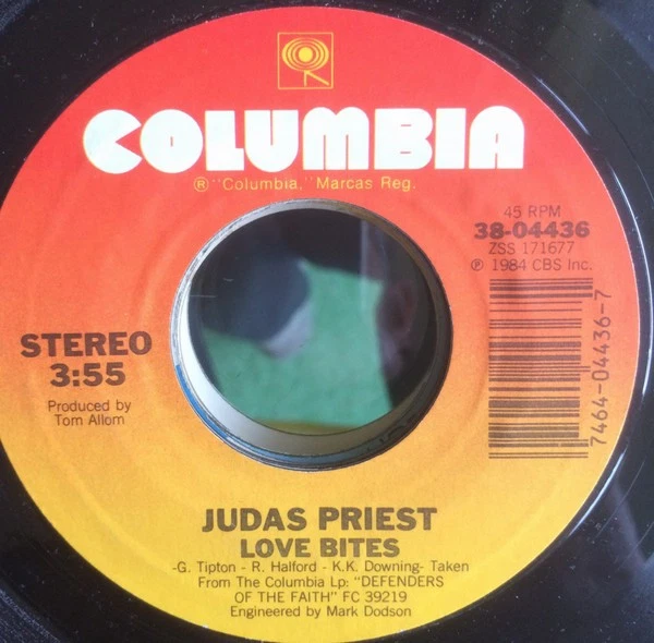 Judas Priest - Love Bites (7" Single) Foto 1 de 1