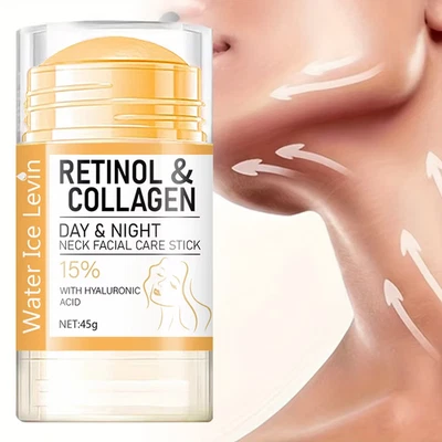 Crema en barra de cuello de retinol y colágeno 45 g - reafirmante, hidratante, antienvejecimiento Foto 1 de 4